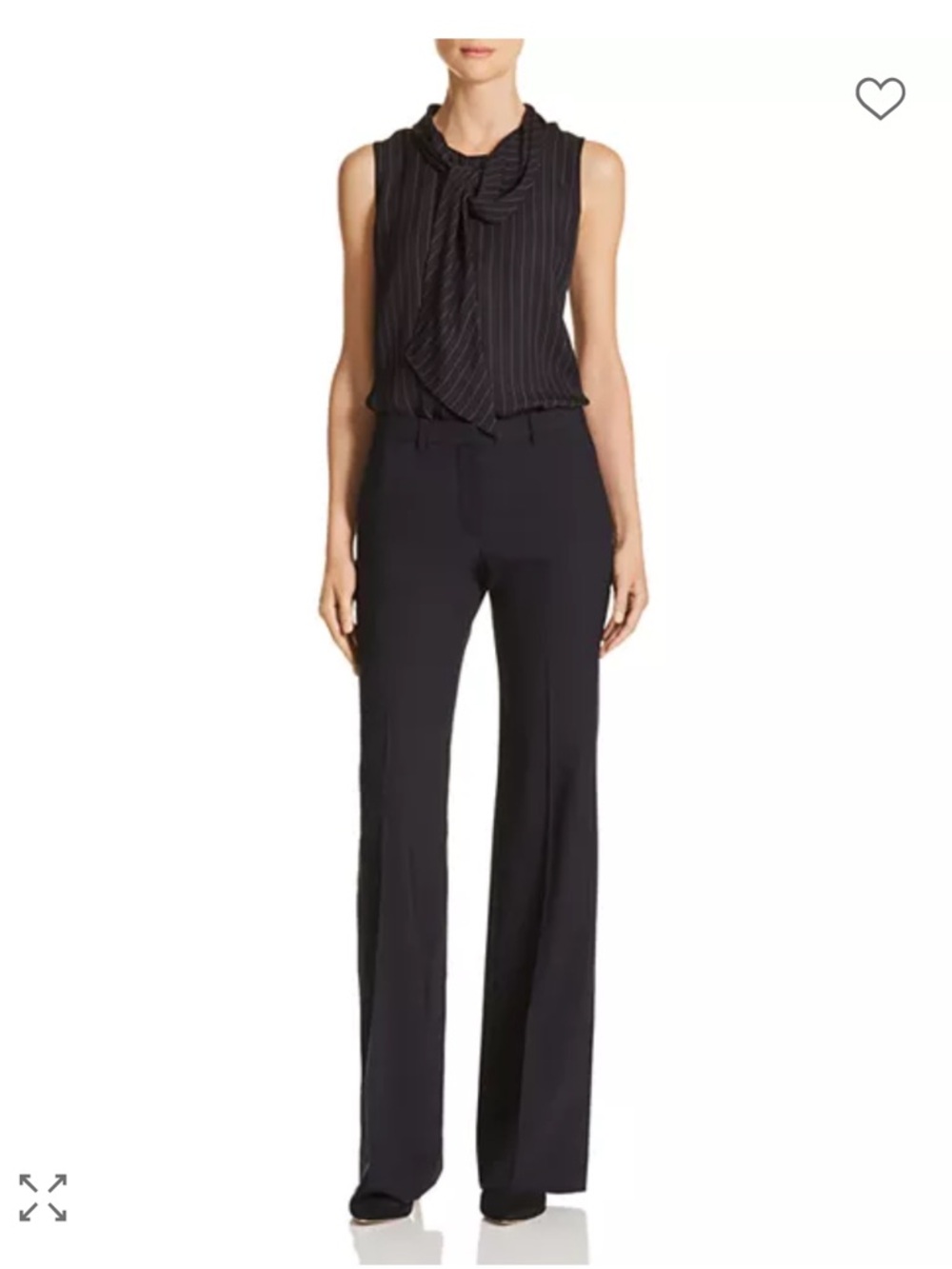 Nwt Theory Demitria 2 Wool-Blend Flared Pants - Black sz 8 & 10 #W2